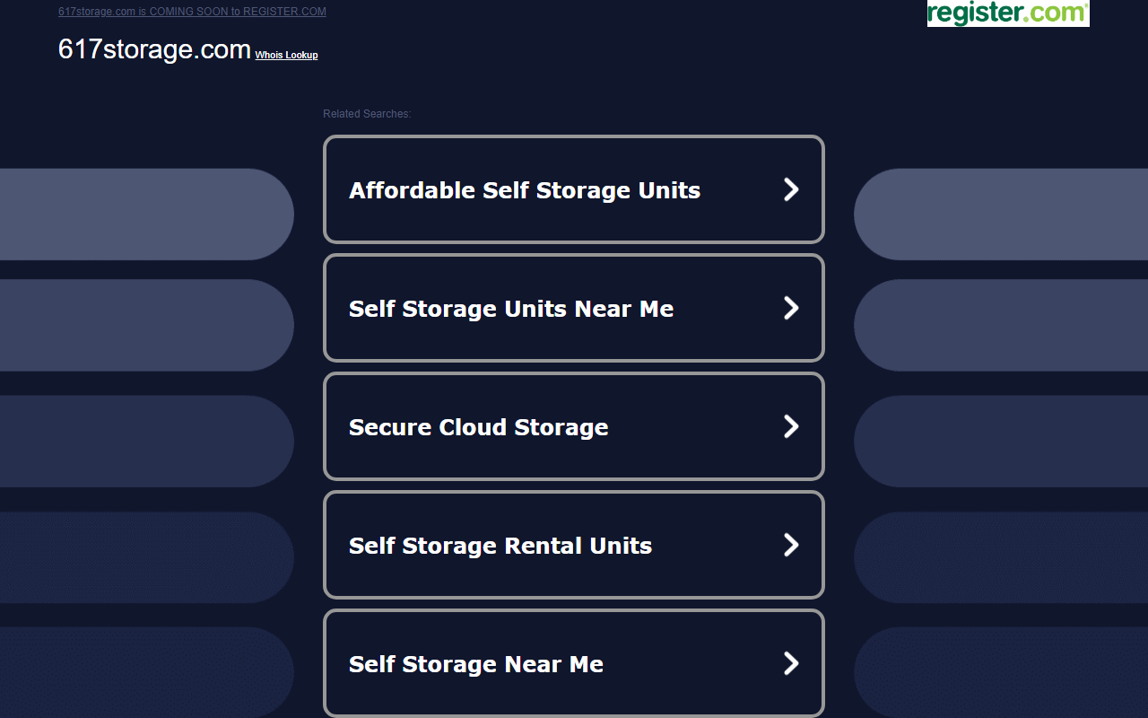 617storage.com screenshot