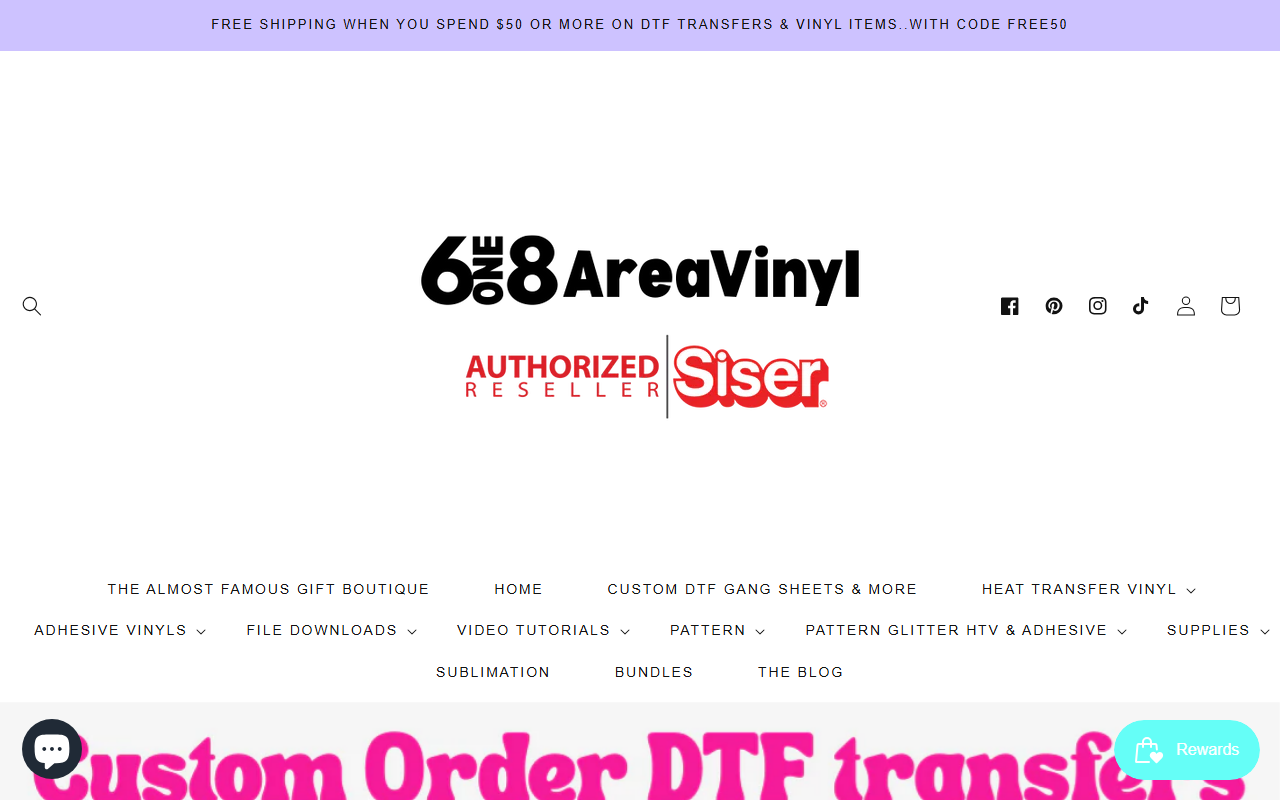 618areavinyl.com screenshot