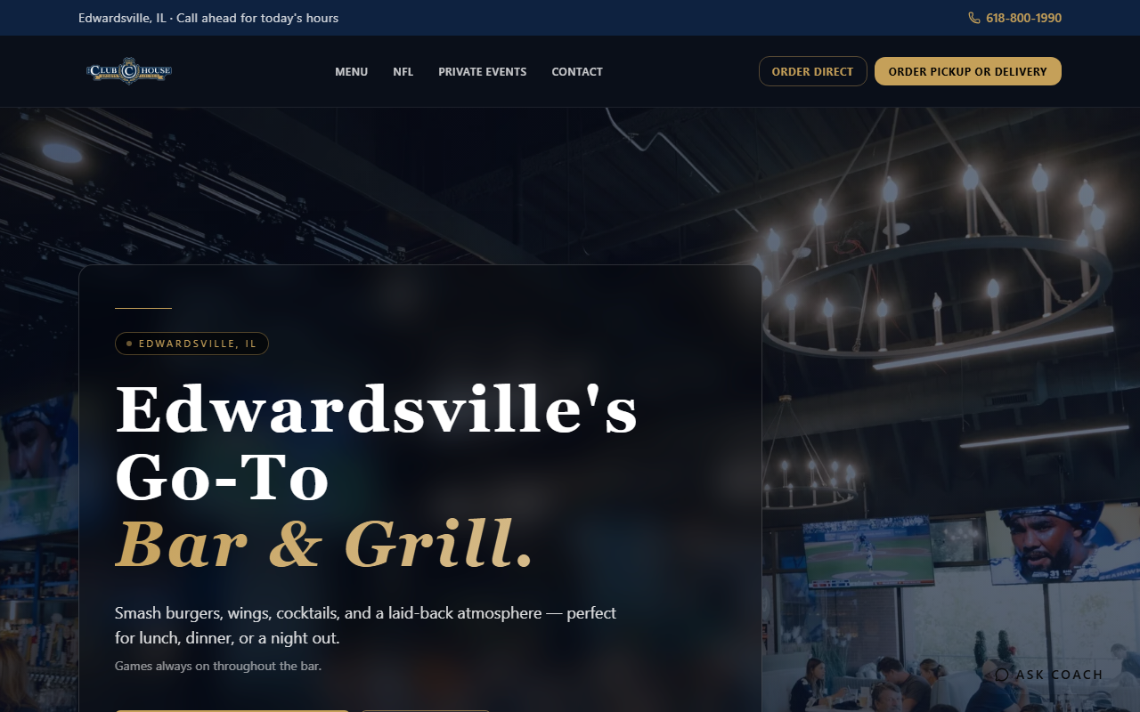 618clubhouse.com screenshot