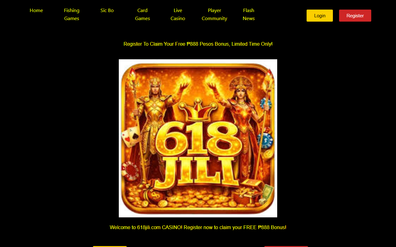 618jilispin.com screenshot