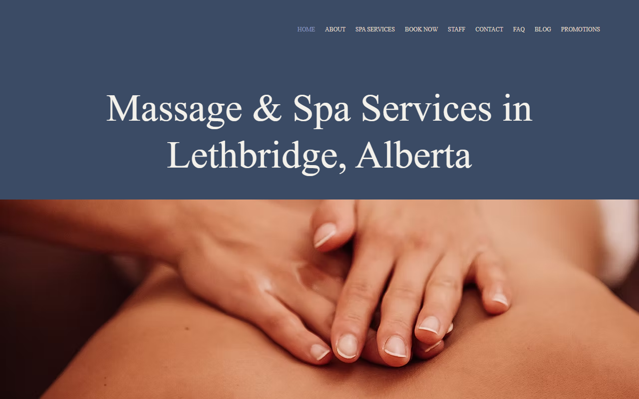 618massageandspa.com screenshot