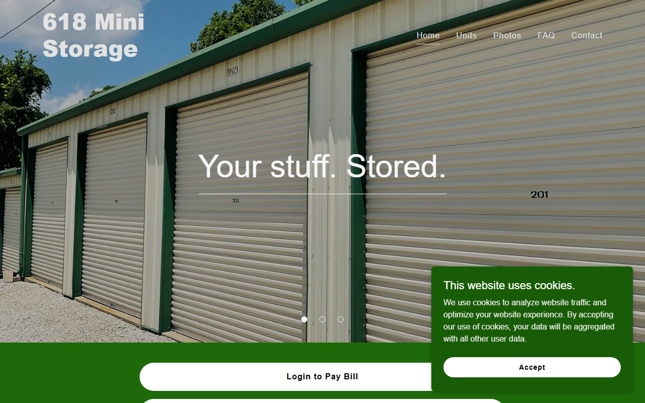 618ministorage.com screenshot