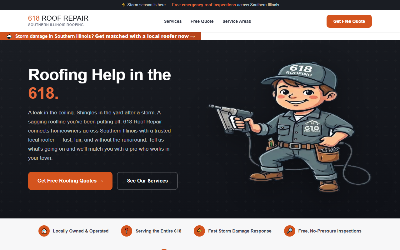 618roofrepair.com screenshot