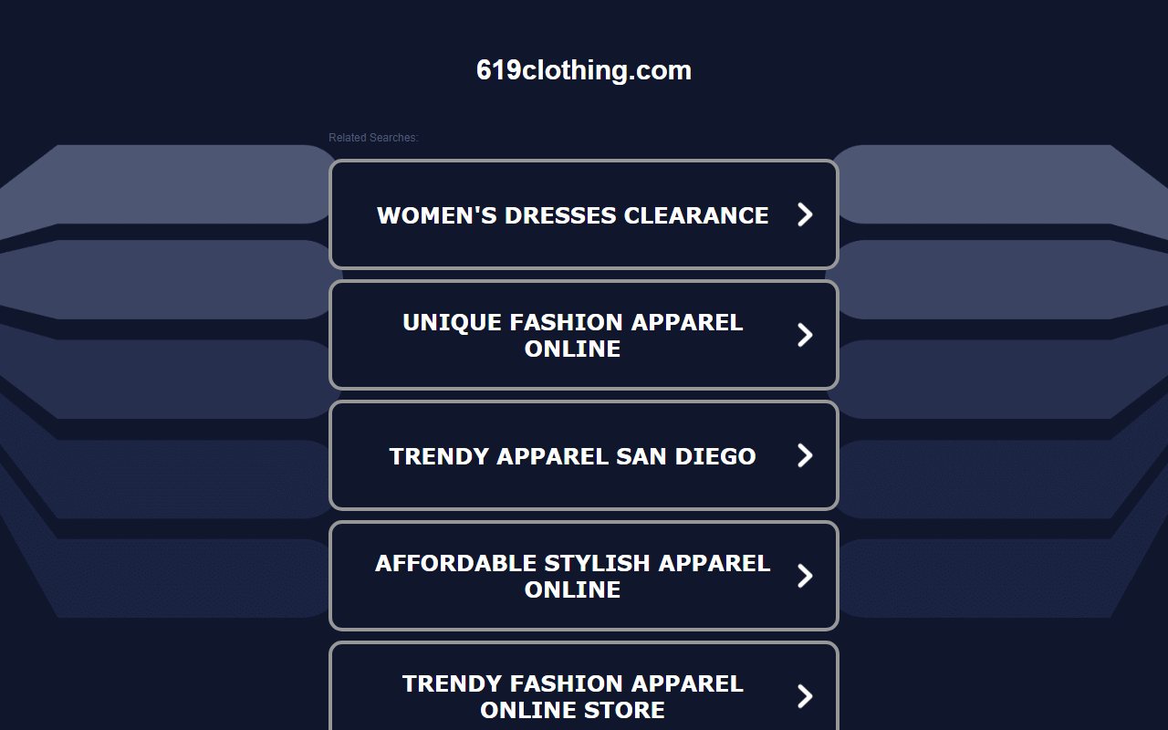 619clothing.com screenshot