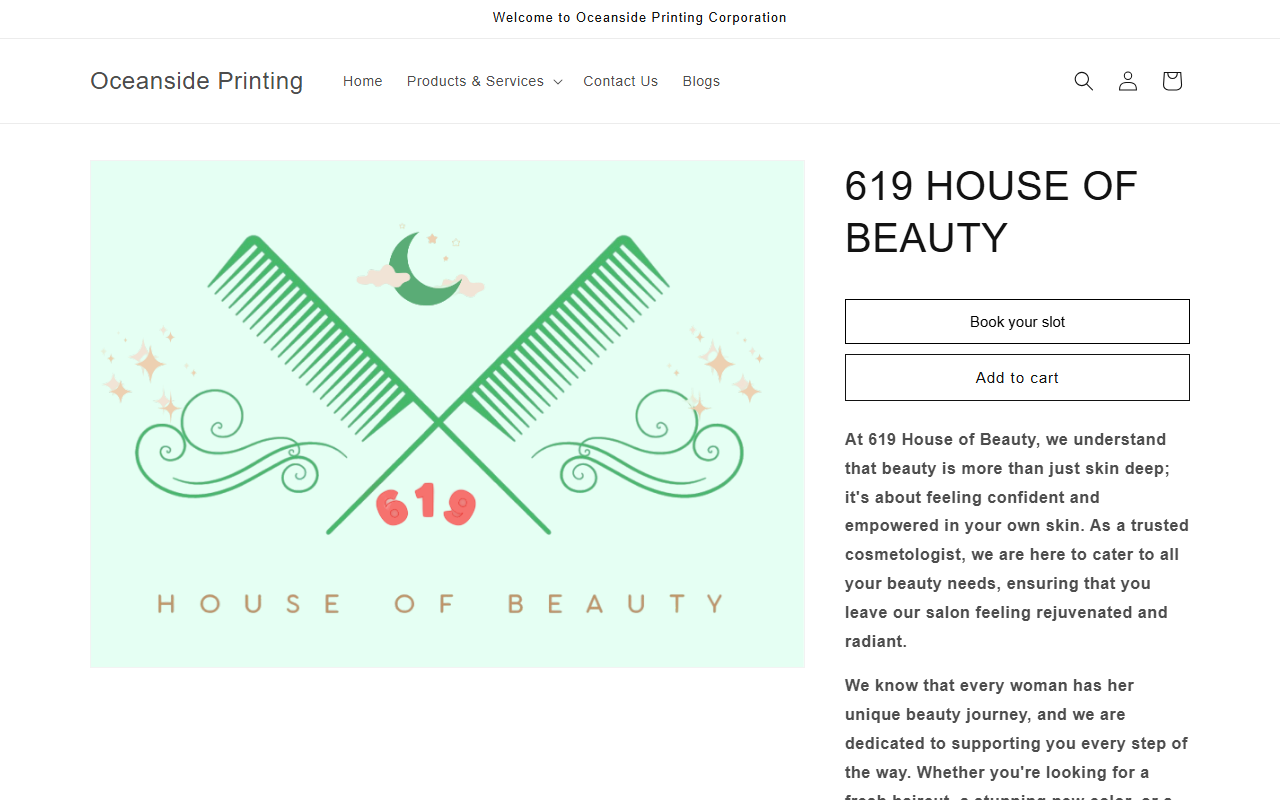 619houseofbeauty.com screenshot