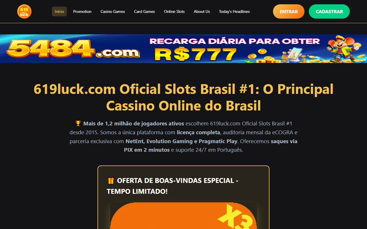 619luckbet.com screenshot
