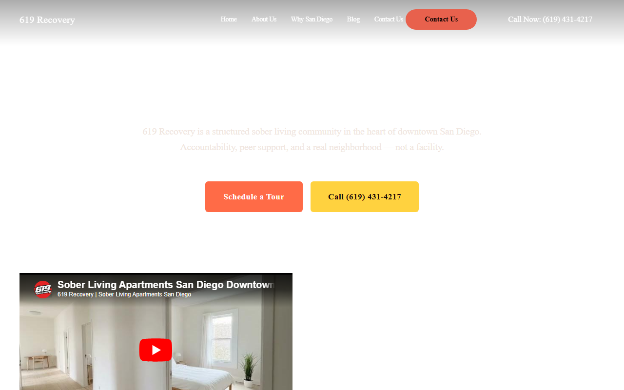 619recovery.com screenshot