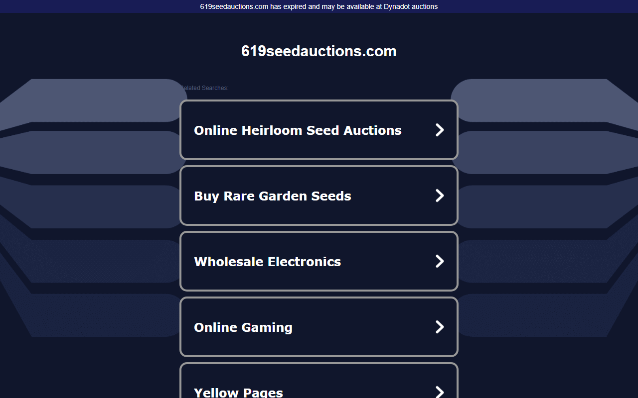 619seedauctions.com screenshot