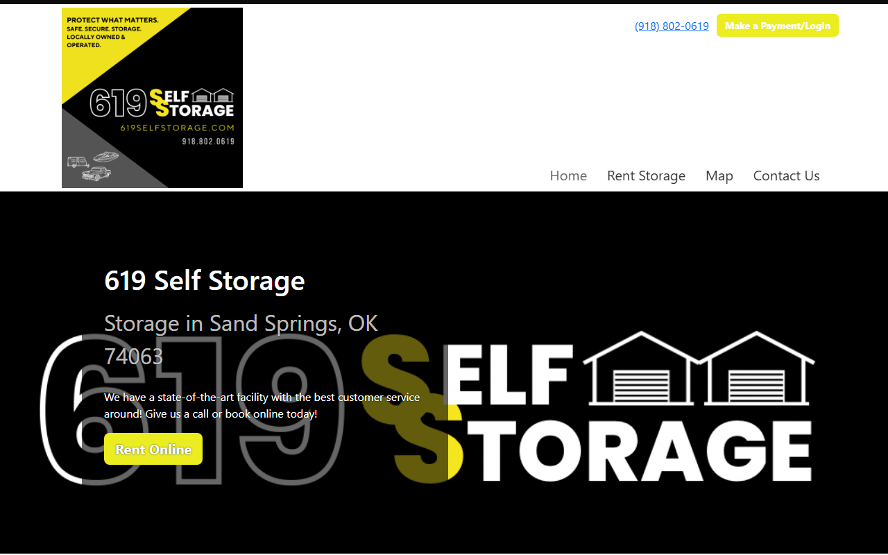 619selfstorage.com screenshot