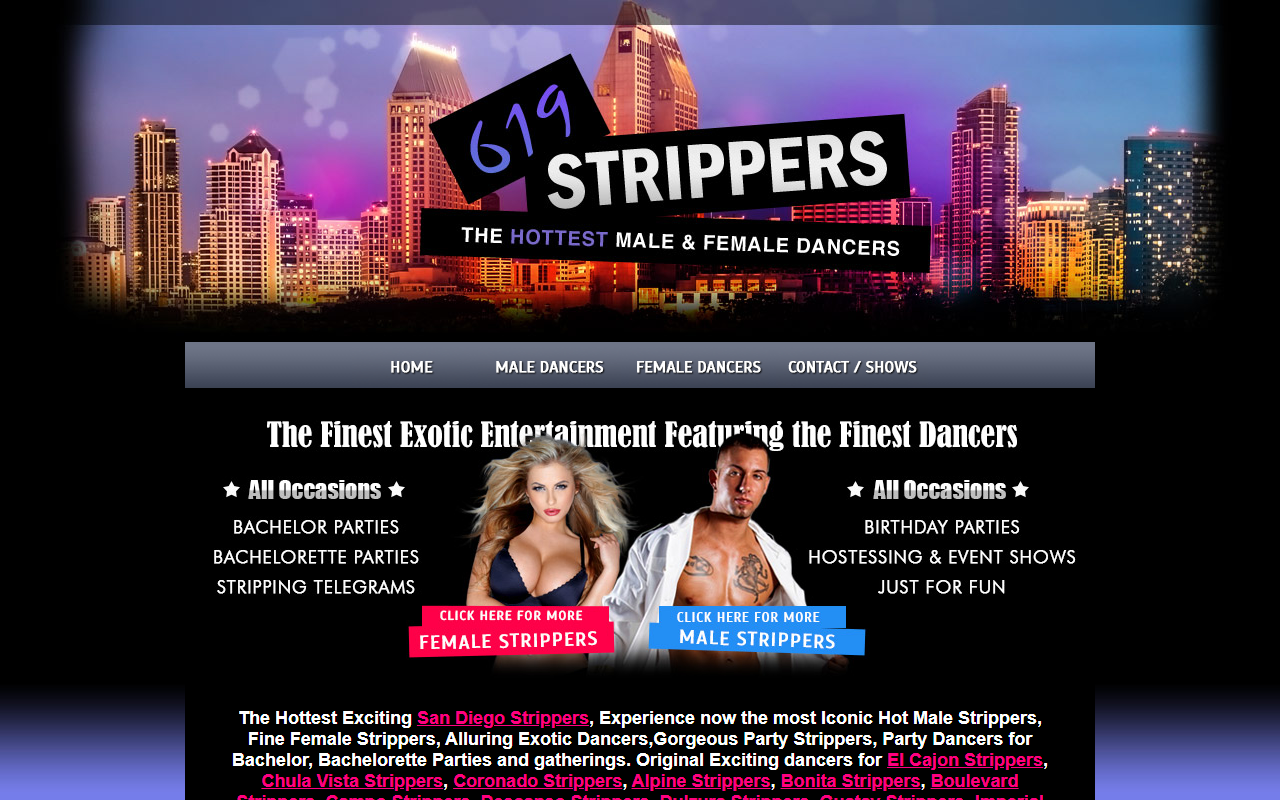 619strippers.com screenshot