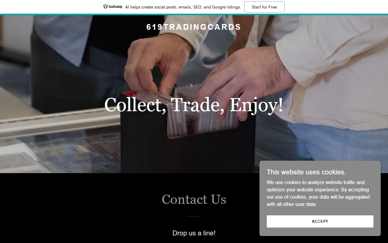 619tradingcards.com screenshot