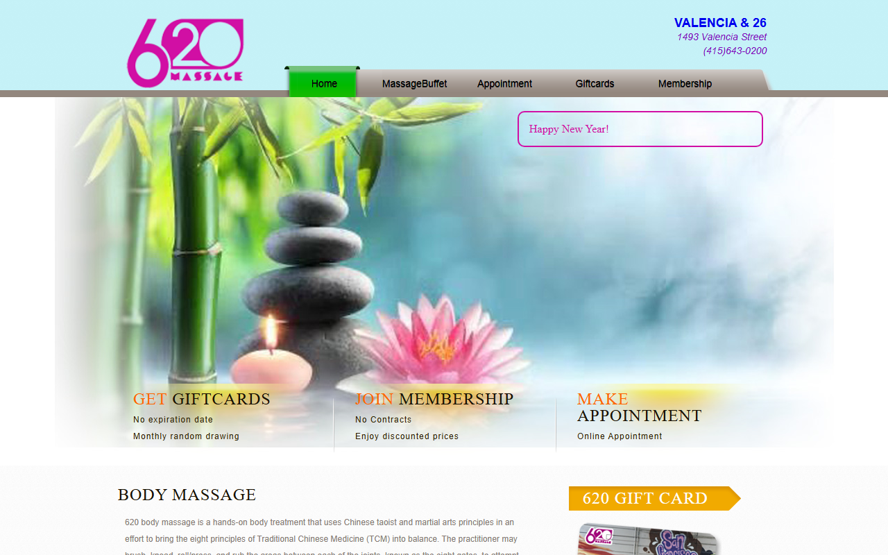 620massage.com screenshot