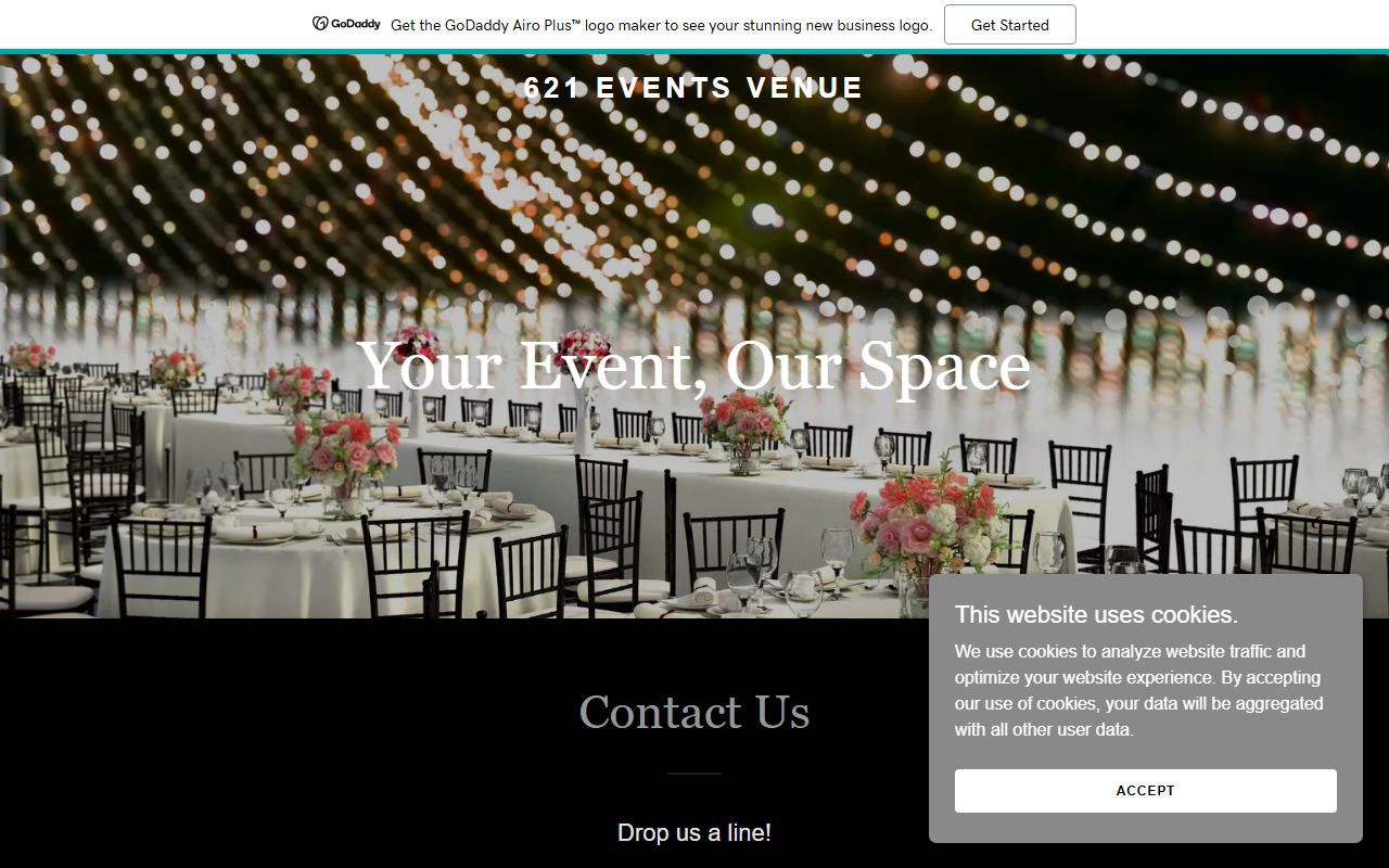 621eventsvenue.com screenshot