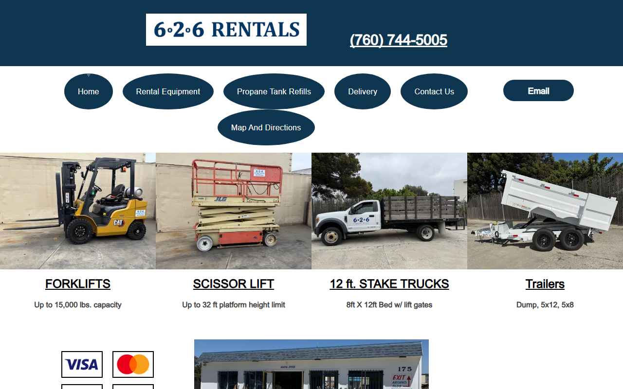 626rentals.com screenshot