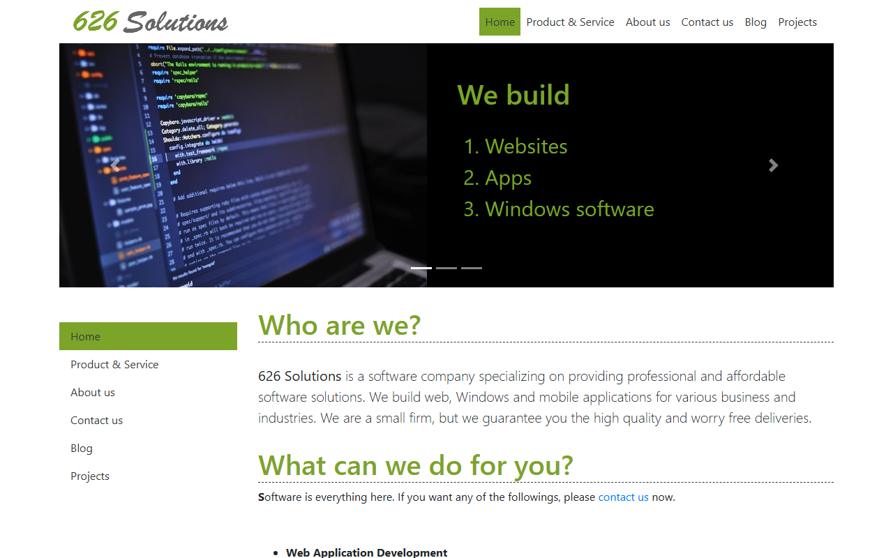626solutions.com screenshot