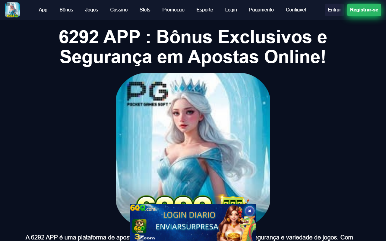 6292cassino.com screenshot