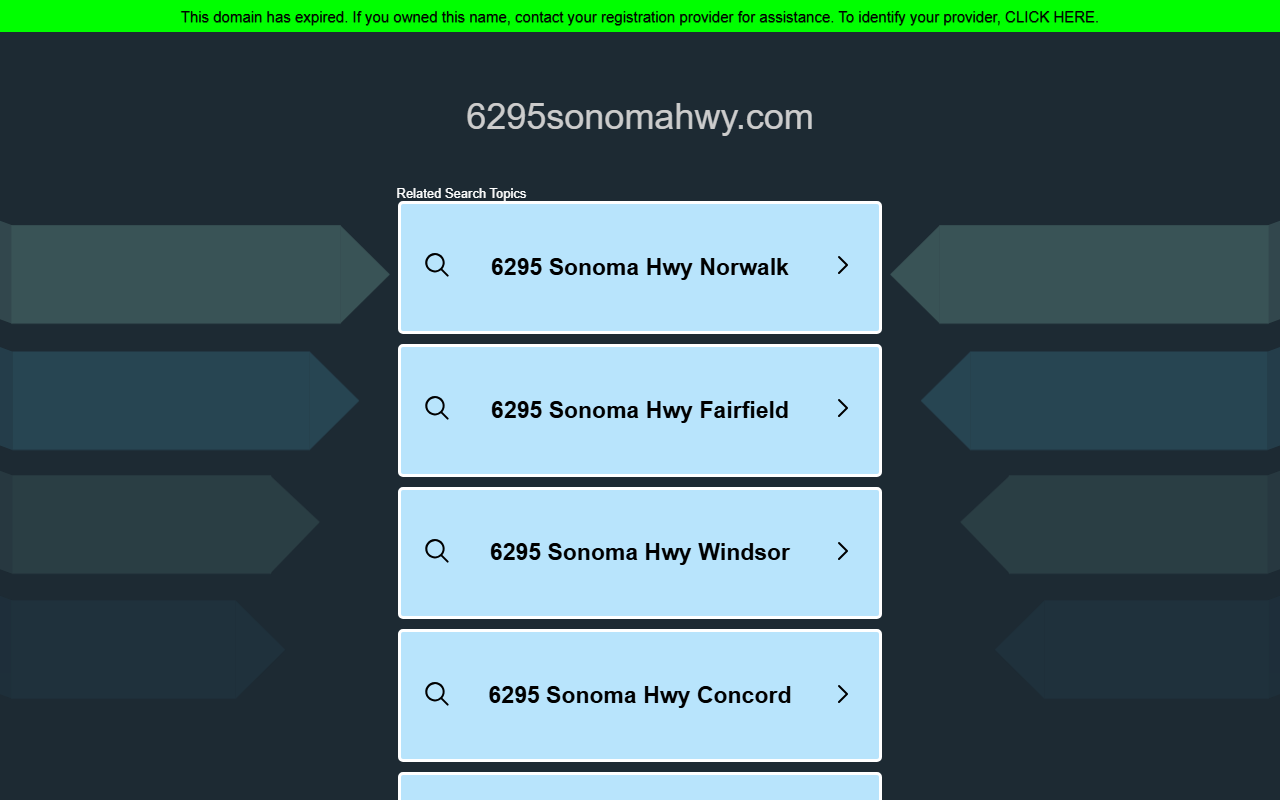 6295sonomahwy.com screenshot