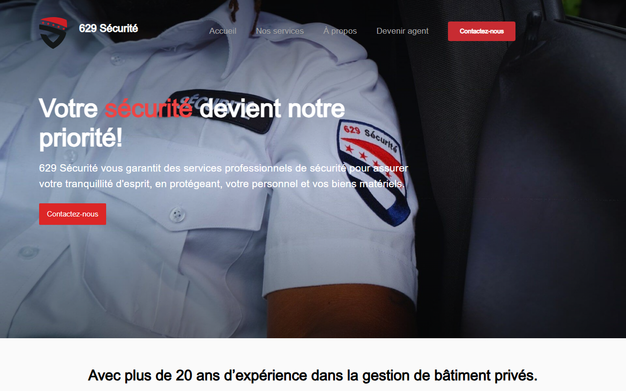 629securite.com screenshot