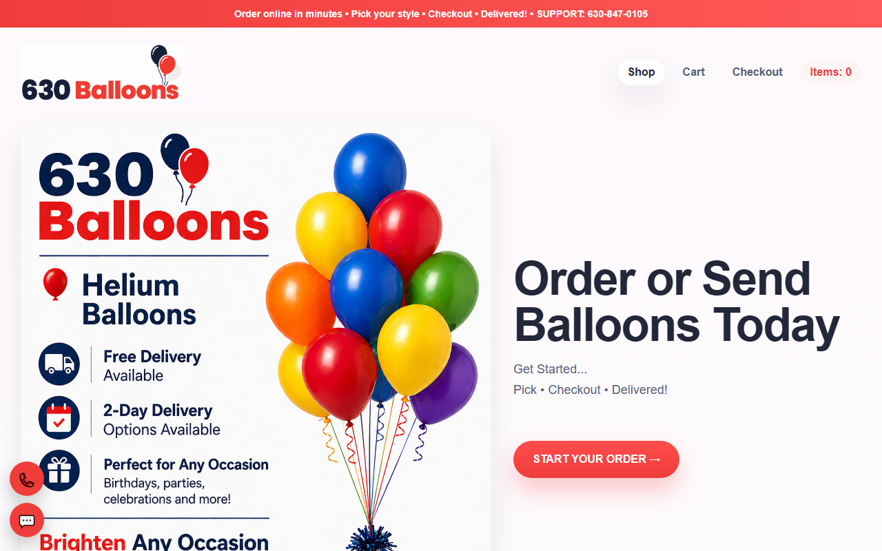630balloons.com screenshot