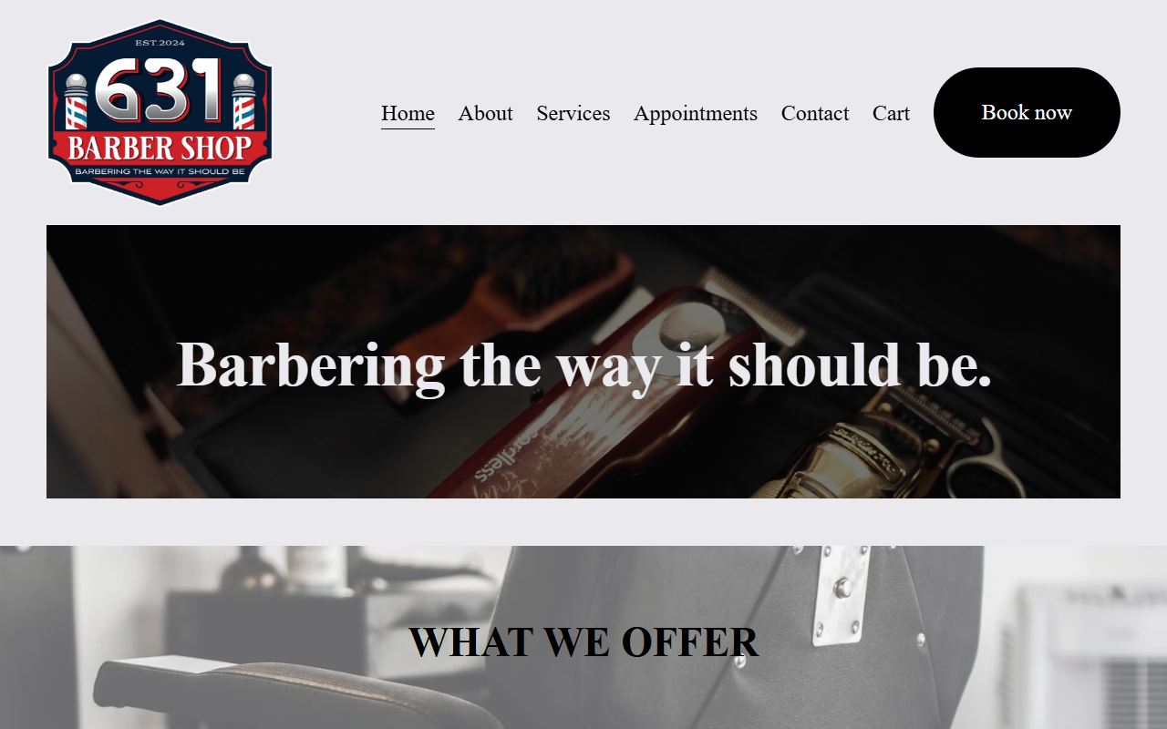 631barbershop.com screenshot