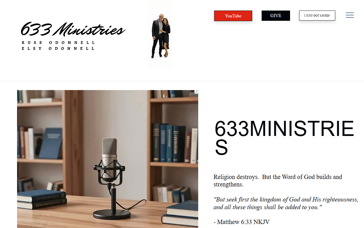 633ministries.com screenshot