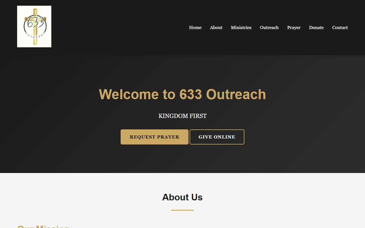 633outreach.com screenshot