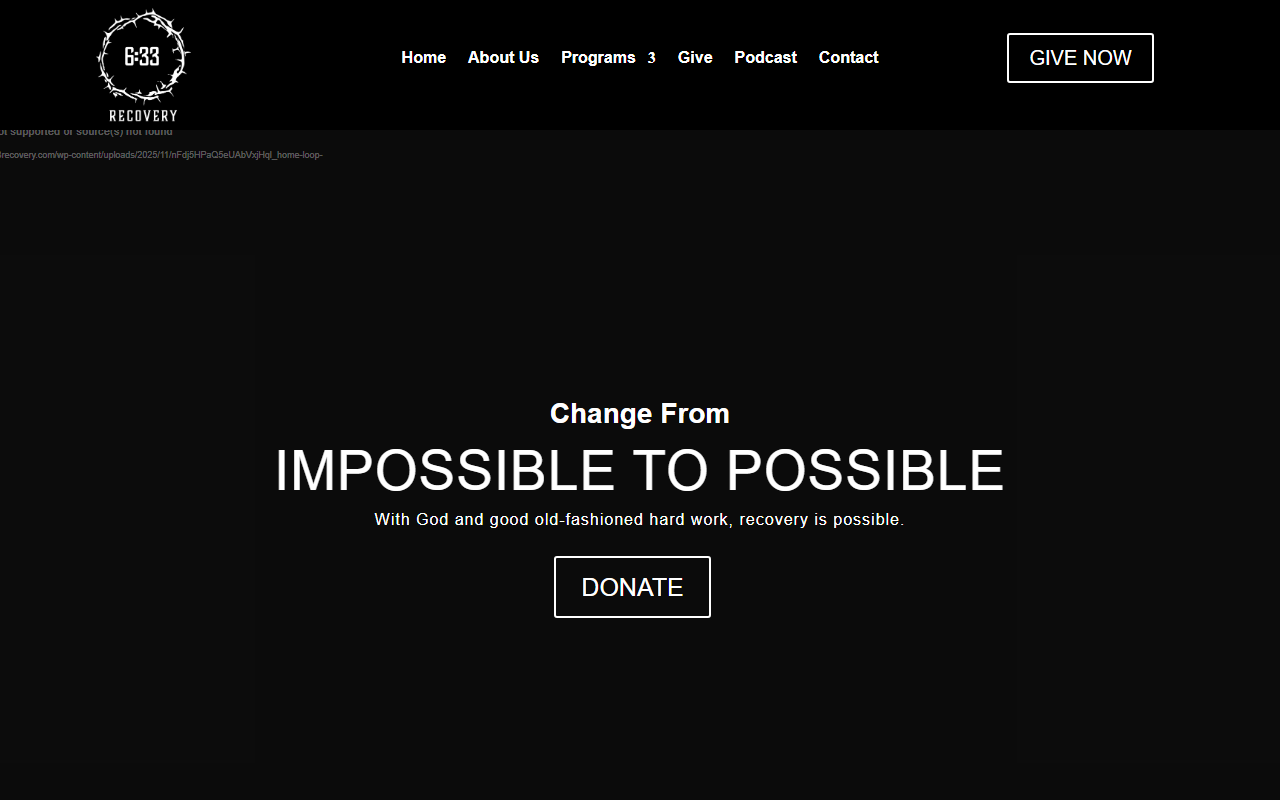 633recovery.com screenshot