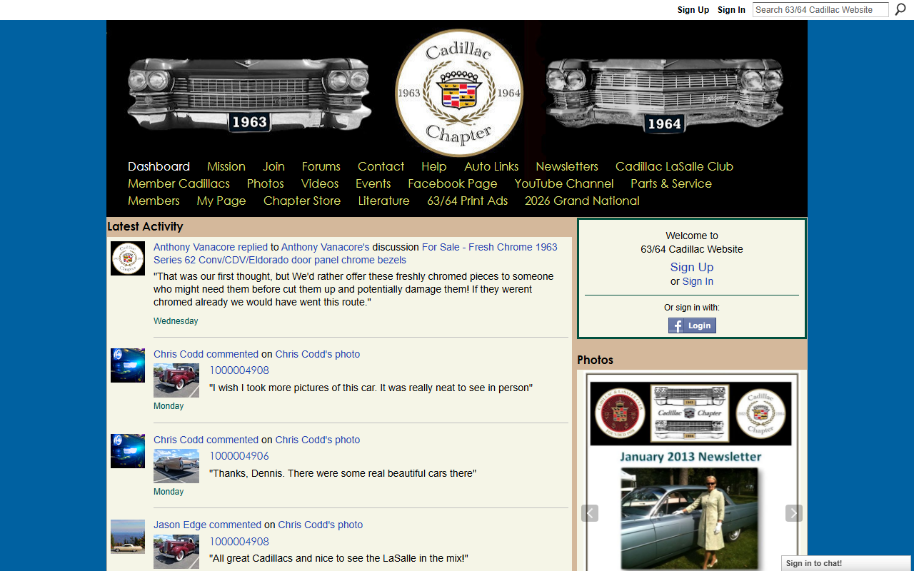 6364cadillac.com screenshot