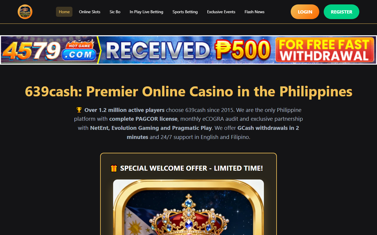 639cashcasino.com screenshot