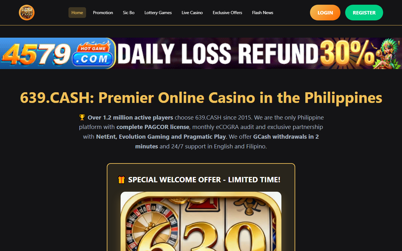 639cashgame.com screenshot