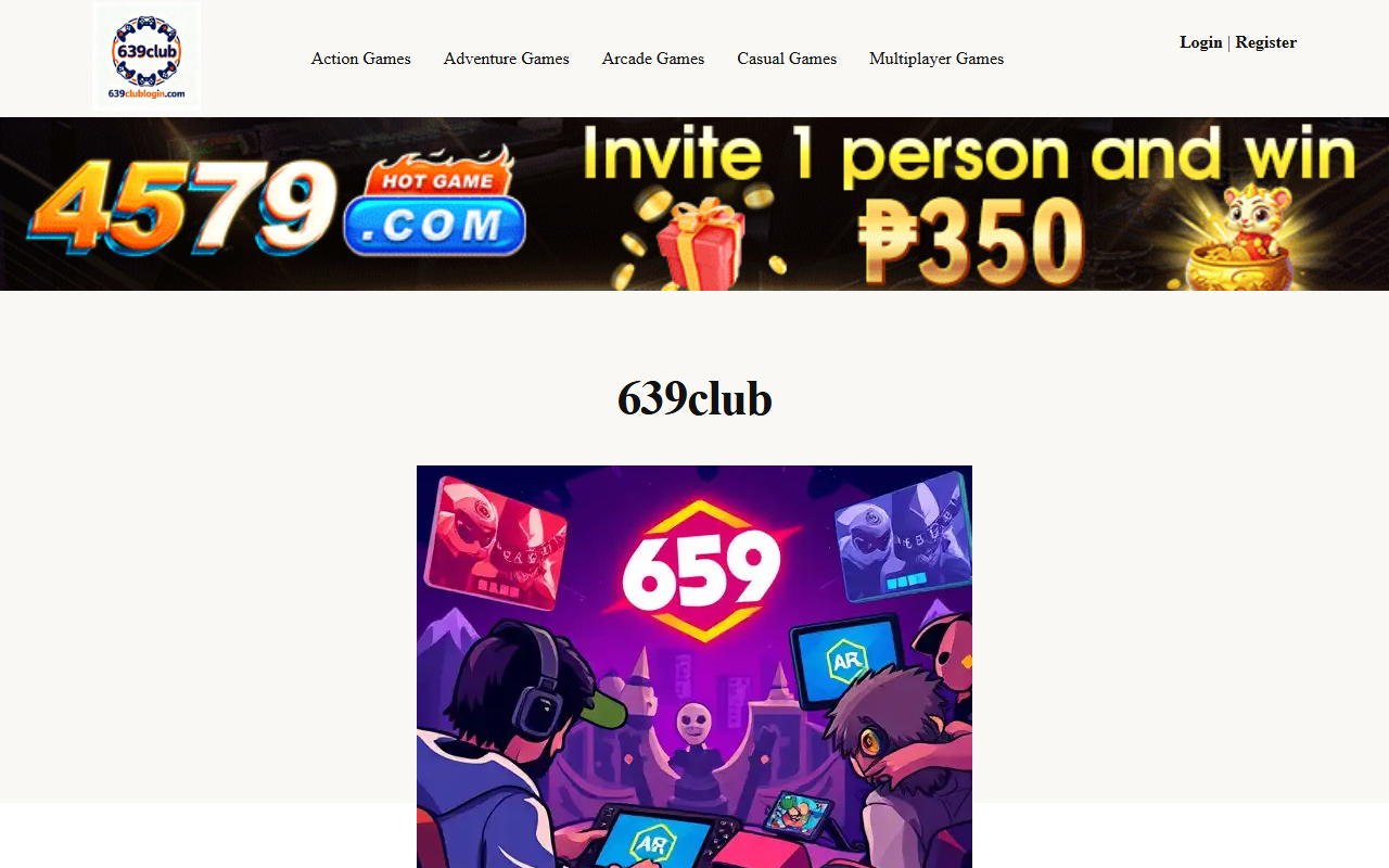 639clublogin.com screenshot