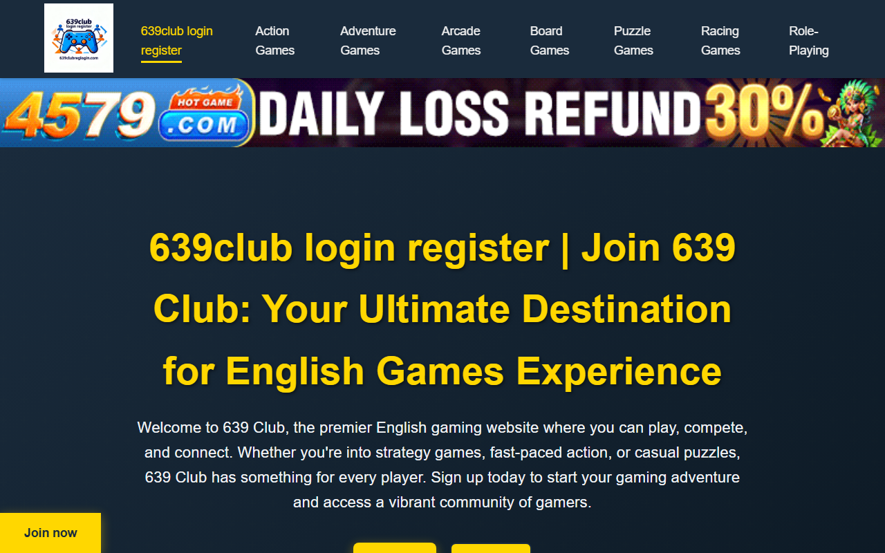 639clubreglogin.com screenshot