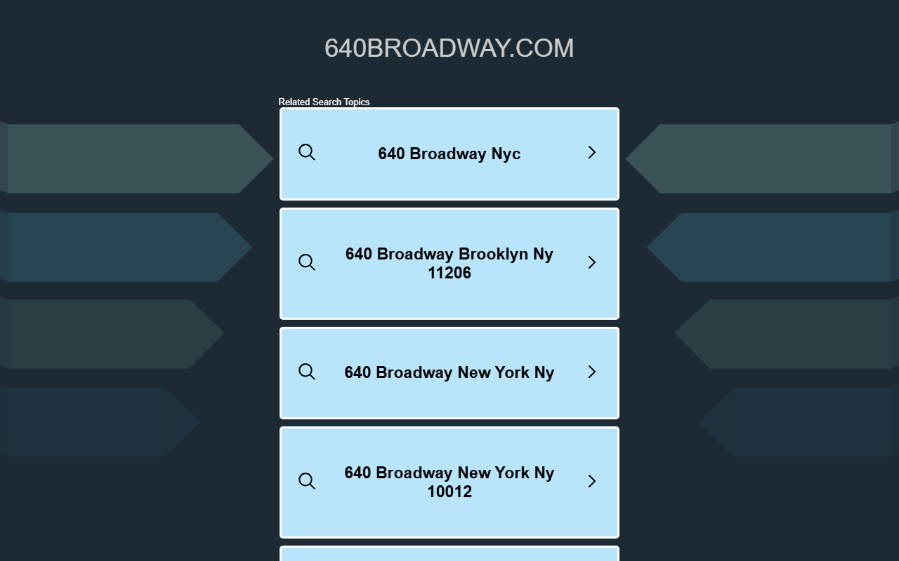 640broadway.com screenshot