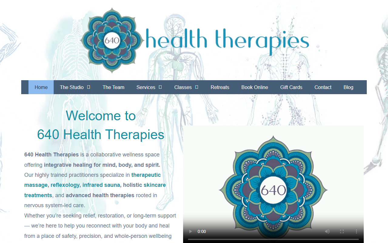 640massage.com screenshot