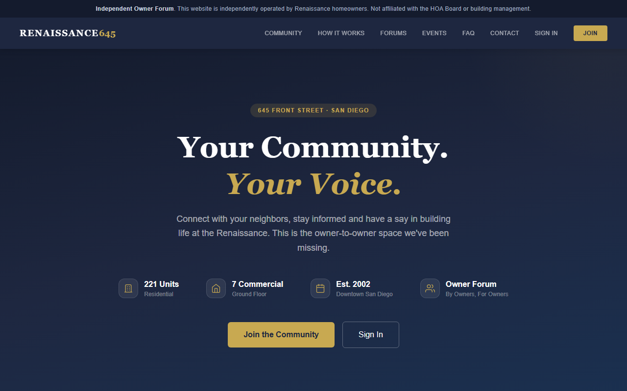 645frontstreet.com screenshot