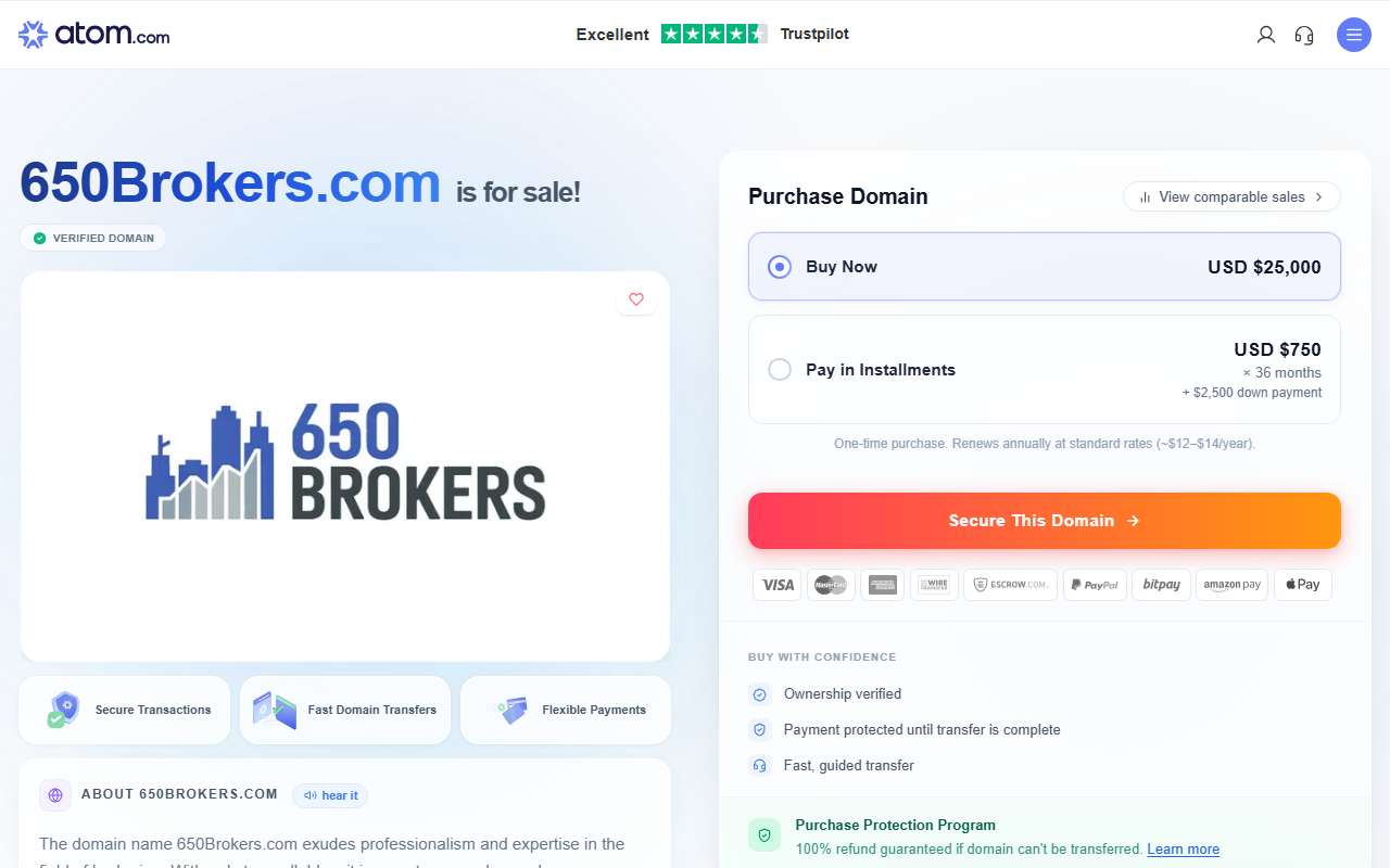 650brokers.com screenshot