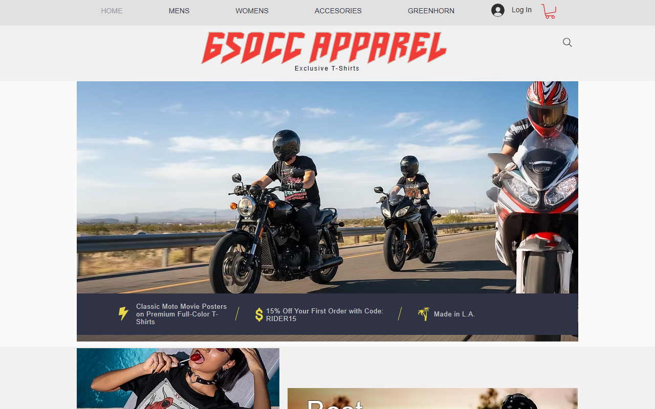 650ccapparel.com screenshot