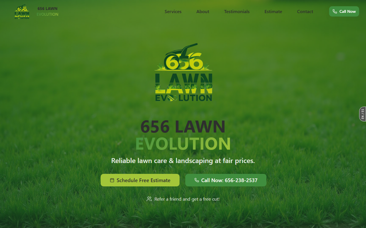 656lawnevolution.com screenshot