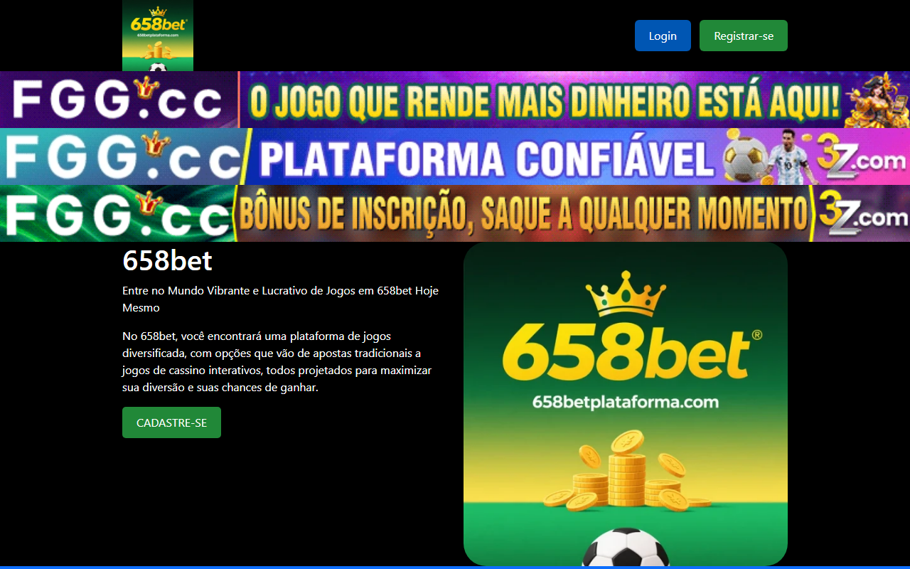 658betplataforma.com screenshot