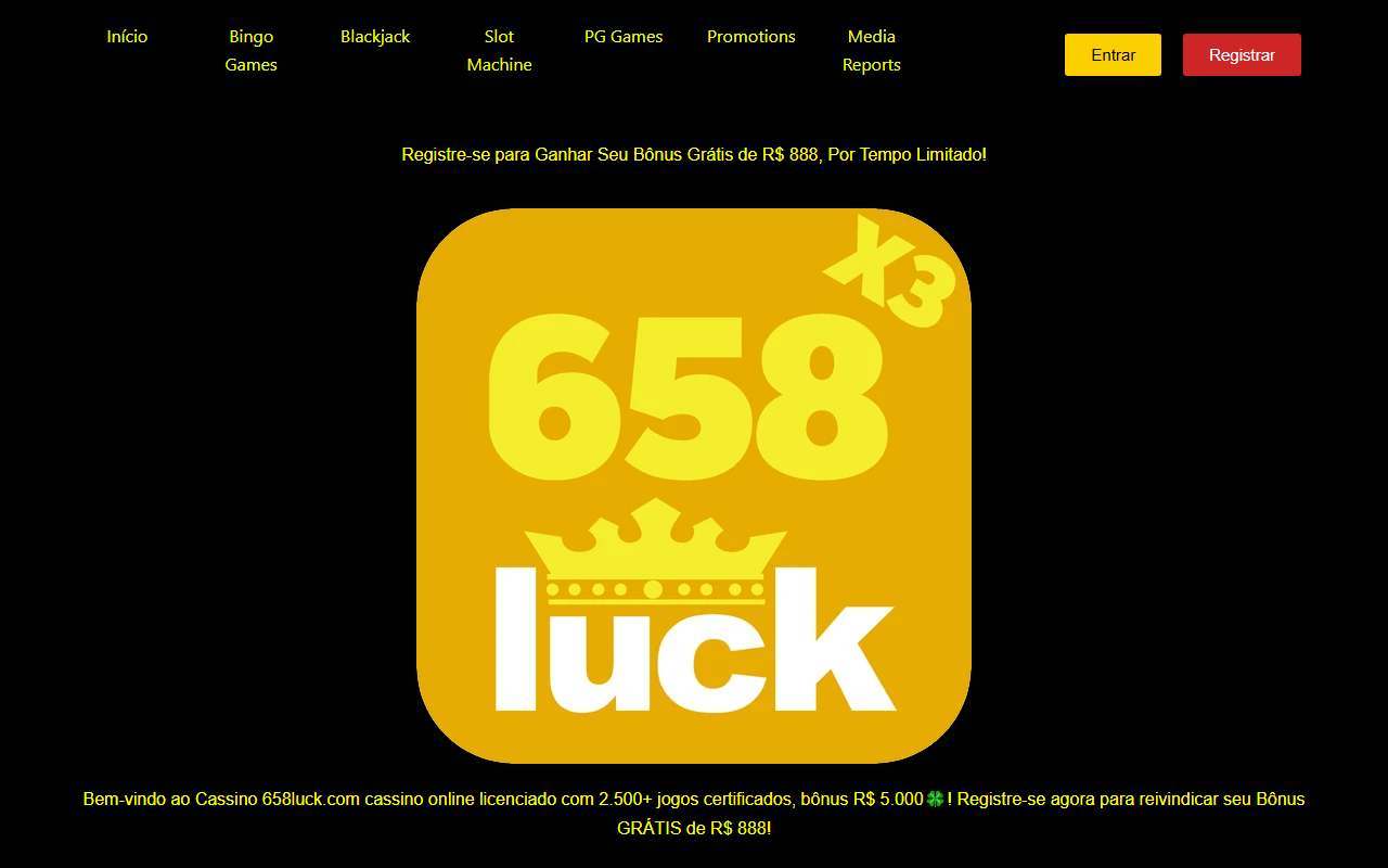 658luckbet.com screenshot