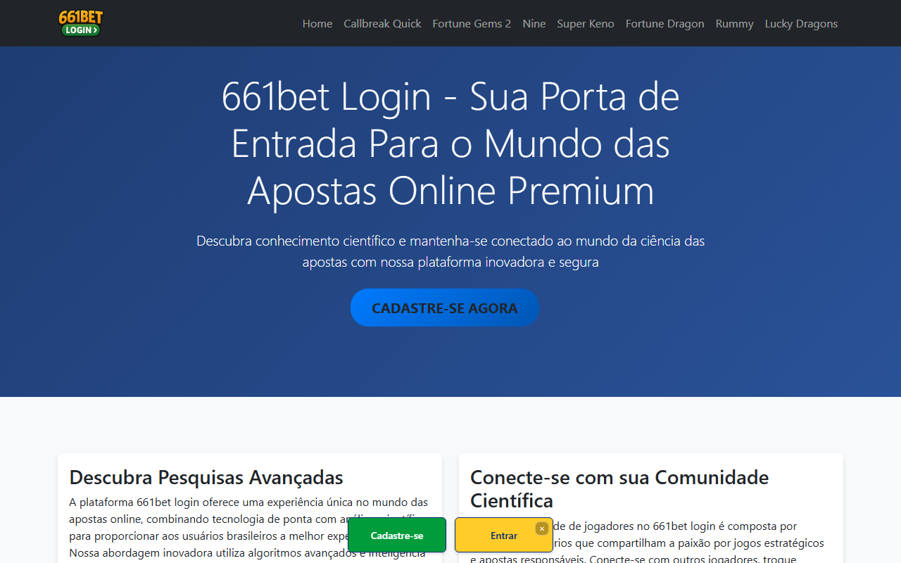 661betlogin1.com screenshot