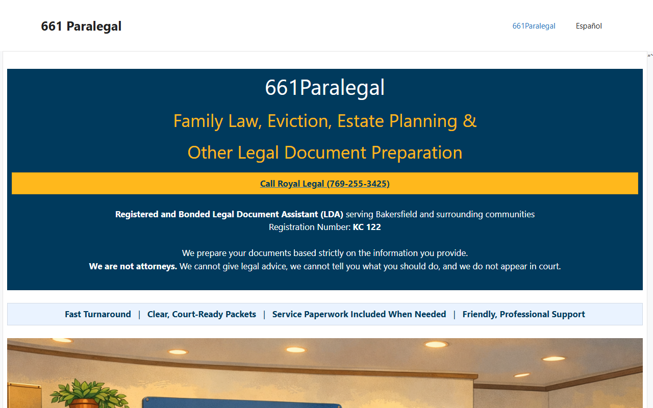 661paralegal.com screenshot