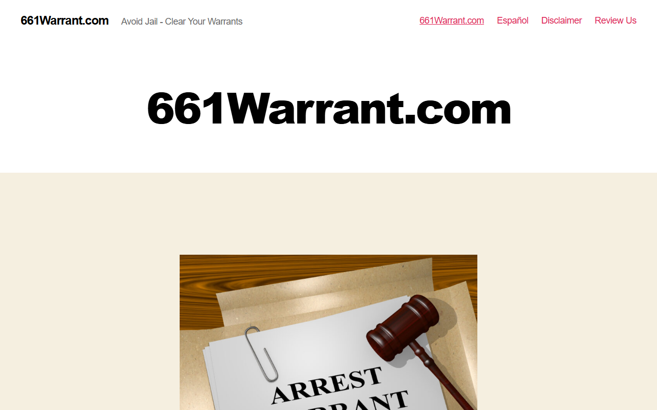 661warrant.com screenshot