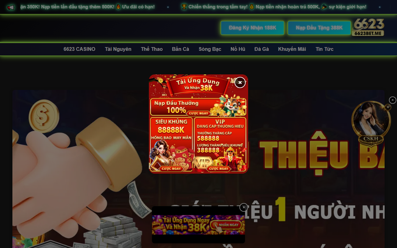 6623casinovn.com screenshot