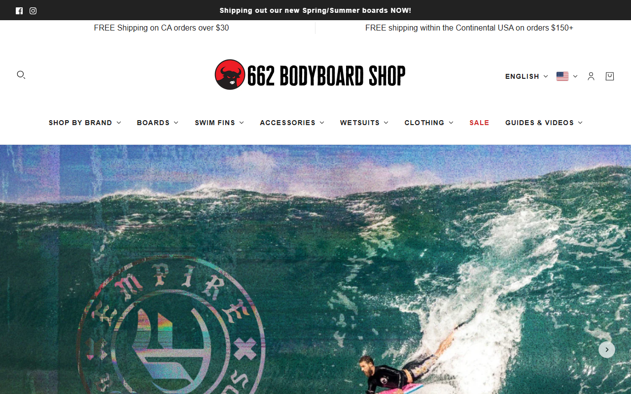 662bodyboardshop.com screenshot
