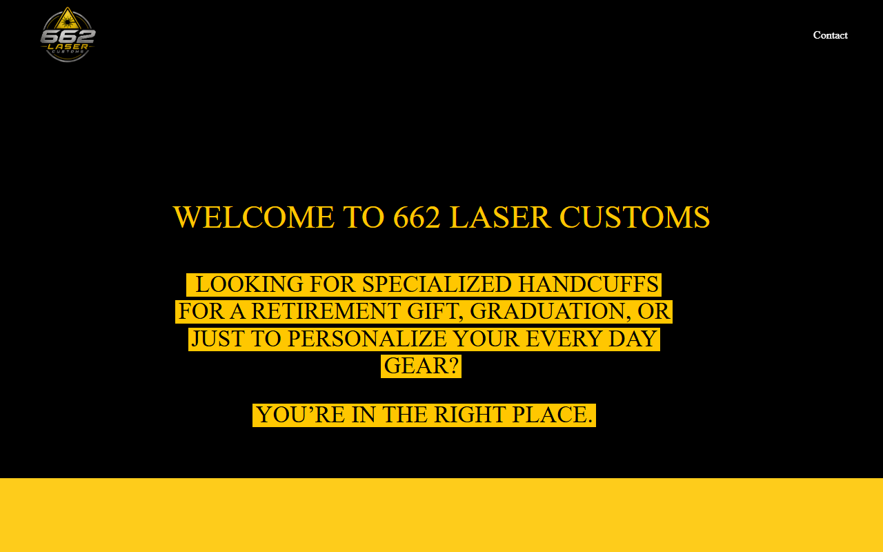 662lasercustoms.com screenshot