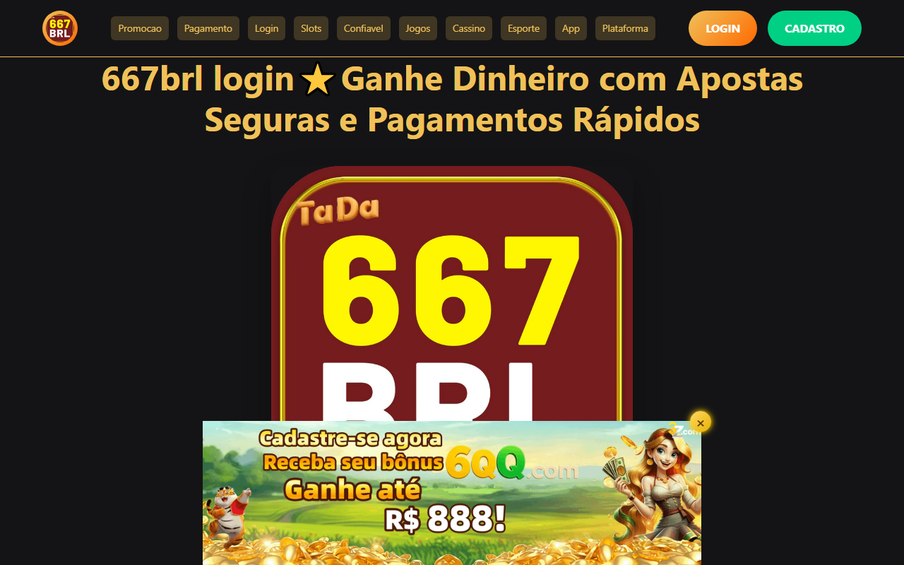 667brllogin.com screenshot