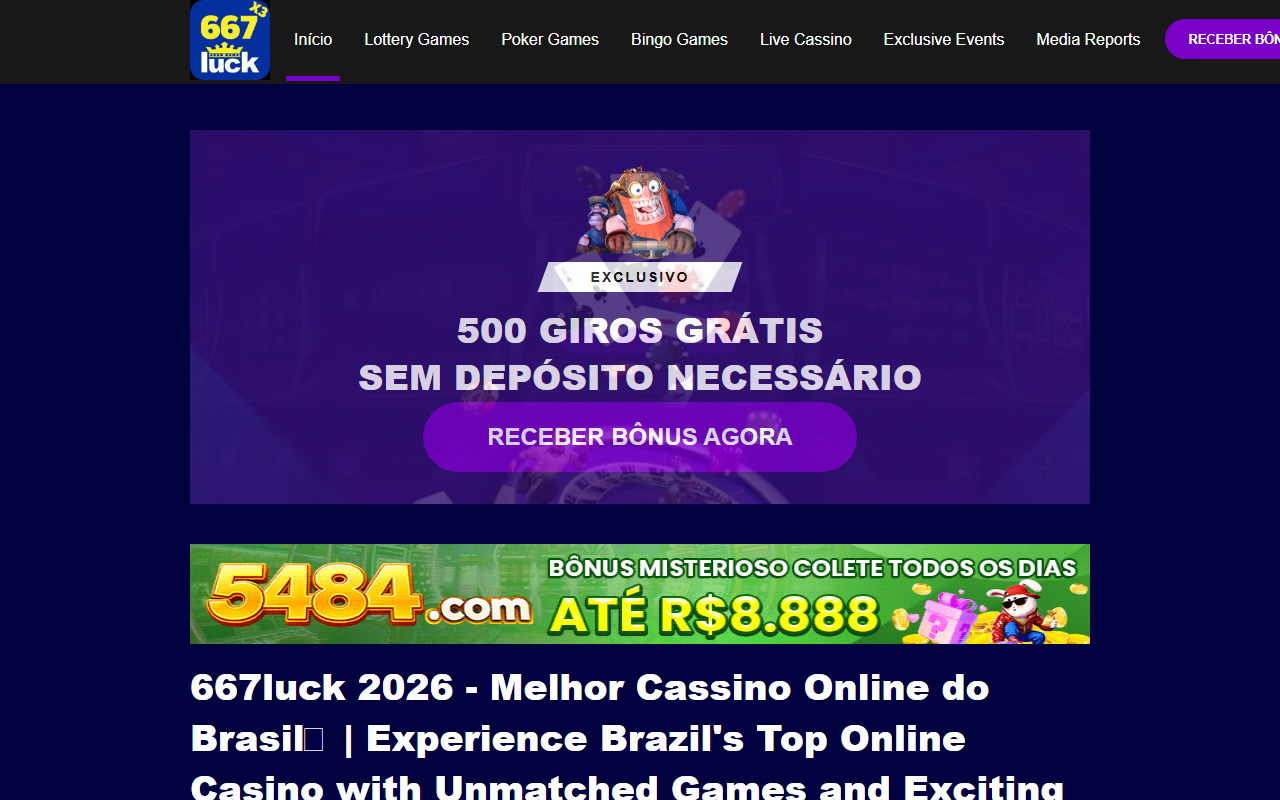 667luckbet.com screenshot
