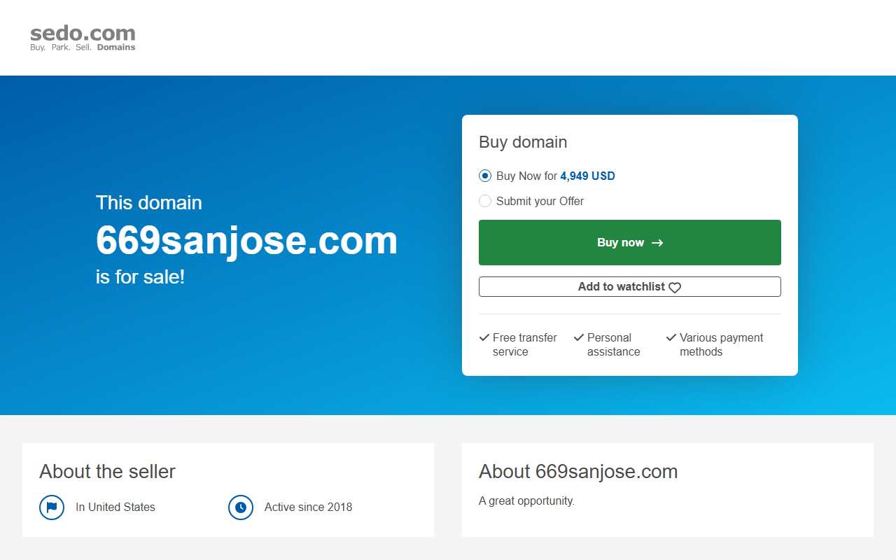 669sanjose.com screenshot