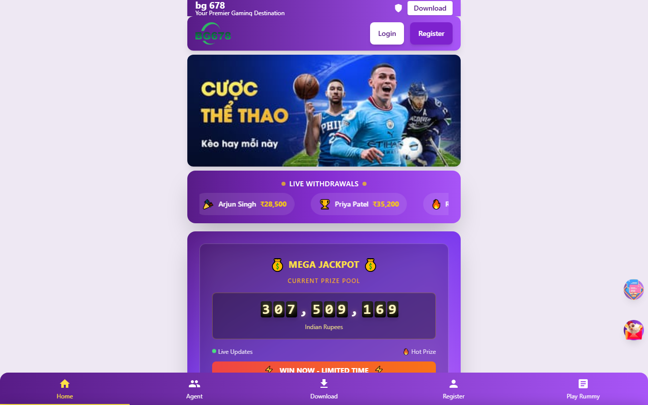 678gamelogin.com screenshot